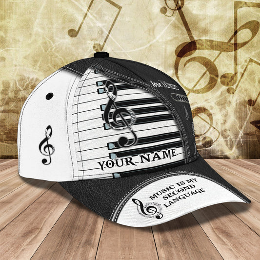 3D Classic Cap Love Music Personalize Name Cap Nama01 Lasfour CA1214