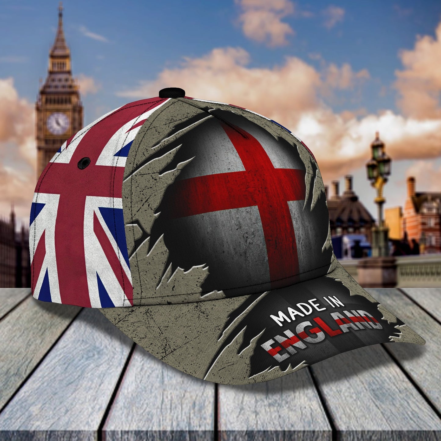 3D Classic Cap England Personalized Cap Lasfour CA2151