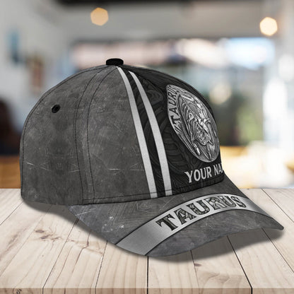 3D Classic Cap Taurus Personalized Name Cap Lasfour CA2129