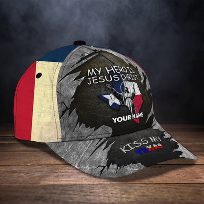 3D Classic Cap Texas Personalized Name Cap120 Lasfour CA1682