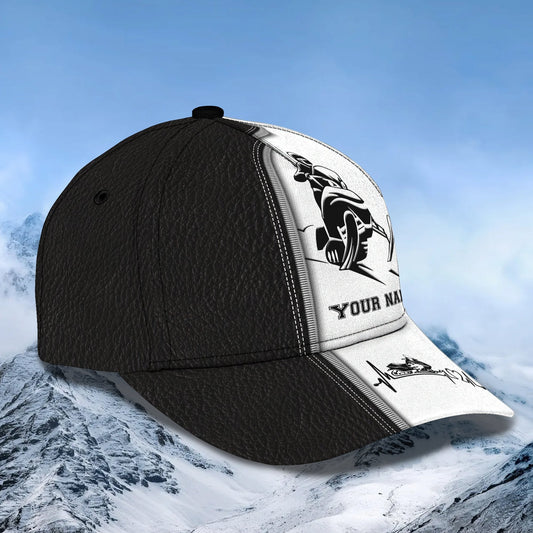 3D Classic Cap Snowmobile Personalized Name Cap Lasfour CA1906