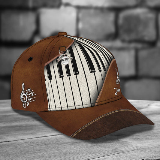 3D Classic Cap Piano Personalized Name Cap Nama1378 Lasfour CA2159