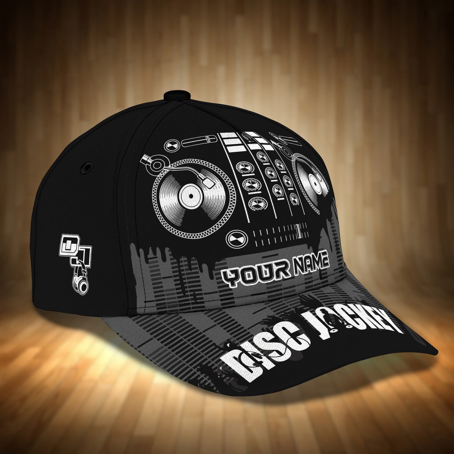 3D Classic Cap Dj Personalized Name Cap 02 Lasfour CA2160