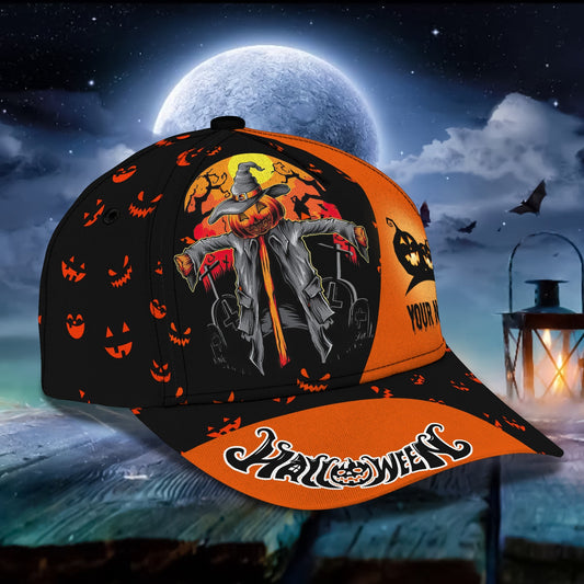 3D Classic Cap Halloween Personalized Name Cap Lasfour CA1509