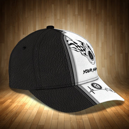 Customized 3D Full Printed Baseball Cap Hat For Racer, Racing Cap, Racer Hat, Present To Racer CA2839