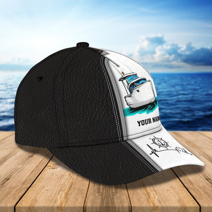 3D Classic Cap Boat Personalized Name Cap Lasfour CA1833