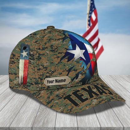 3D Classic Cap Texas Personalized Name Cap Texas 166 Lasfour CA1530