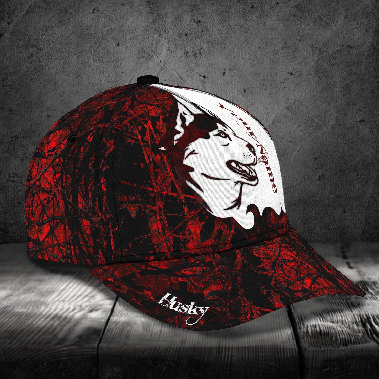 3D Classic Cap Husky 2 Personalized Name Cap Lasfour CA2016