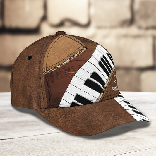 3D Classic Cap Love Piano Personalized Name Cap Lasfour CA1450