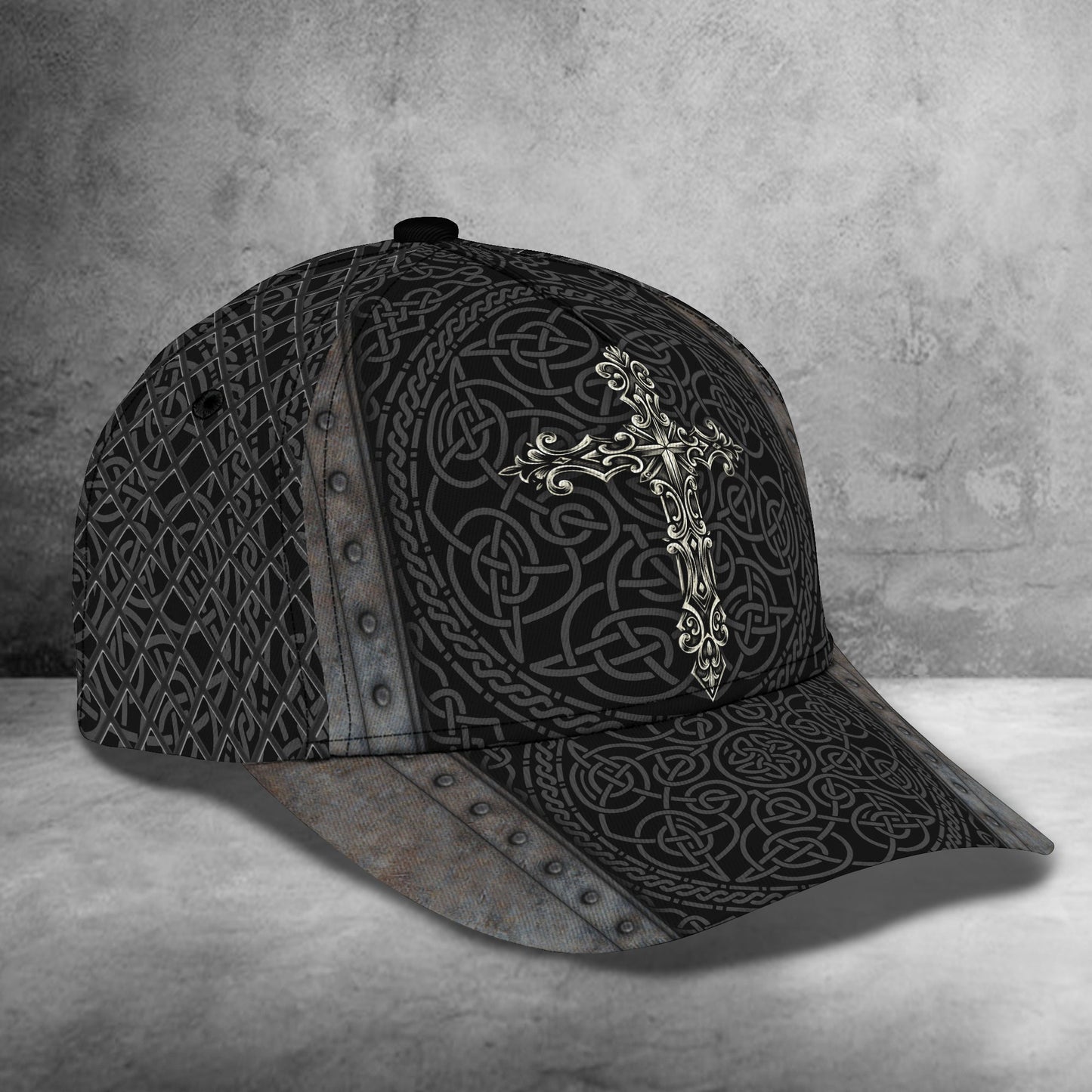 3D Classic Cap Cross Personalized Name Cap Lasfour CA0877