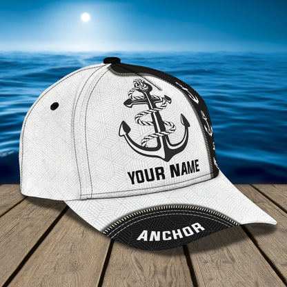 3D Classic Cap Anchor Personalized Name Cap 99 Lasfour CA1637
