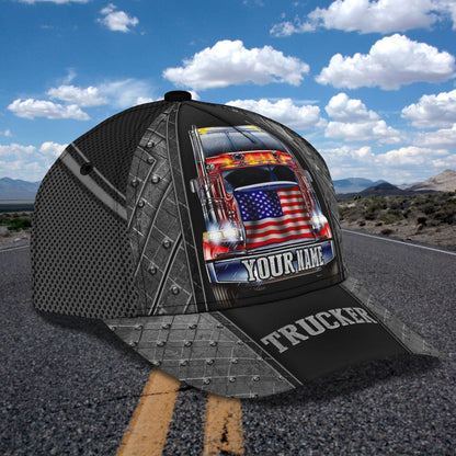3D Classic Cap Trucker Personalized Name Cap 123 Lasfour CA1737