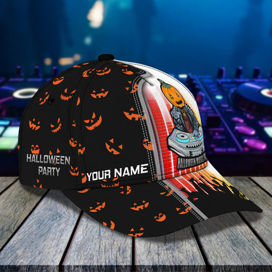 3D Classic Cap Dj Halloween Personalized Name Cap Lasfour CA1527