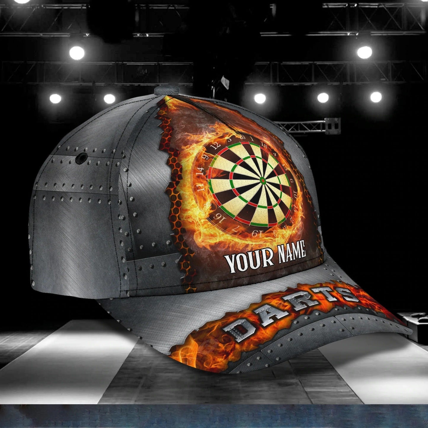 Custom With Name 3D Full Print Baseball Darts Cap, Classic Cap For Darter, Dart Lover Present Birthday Gift Darter CO0392