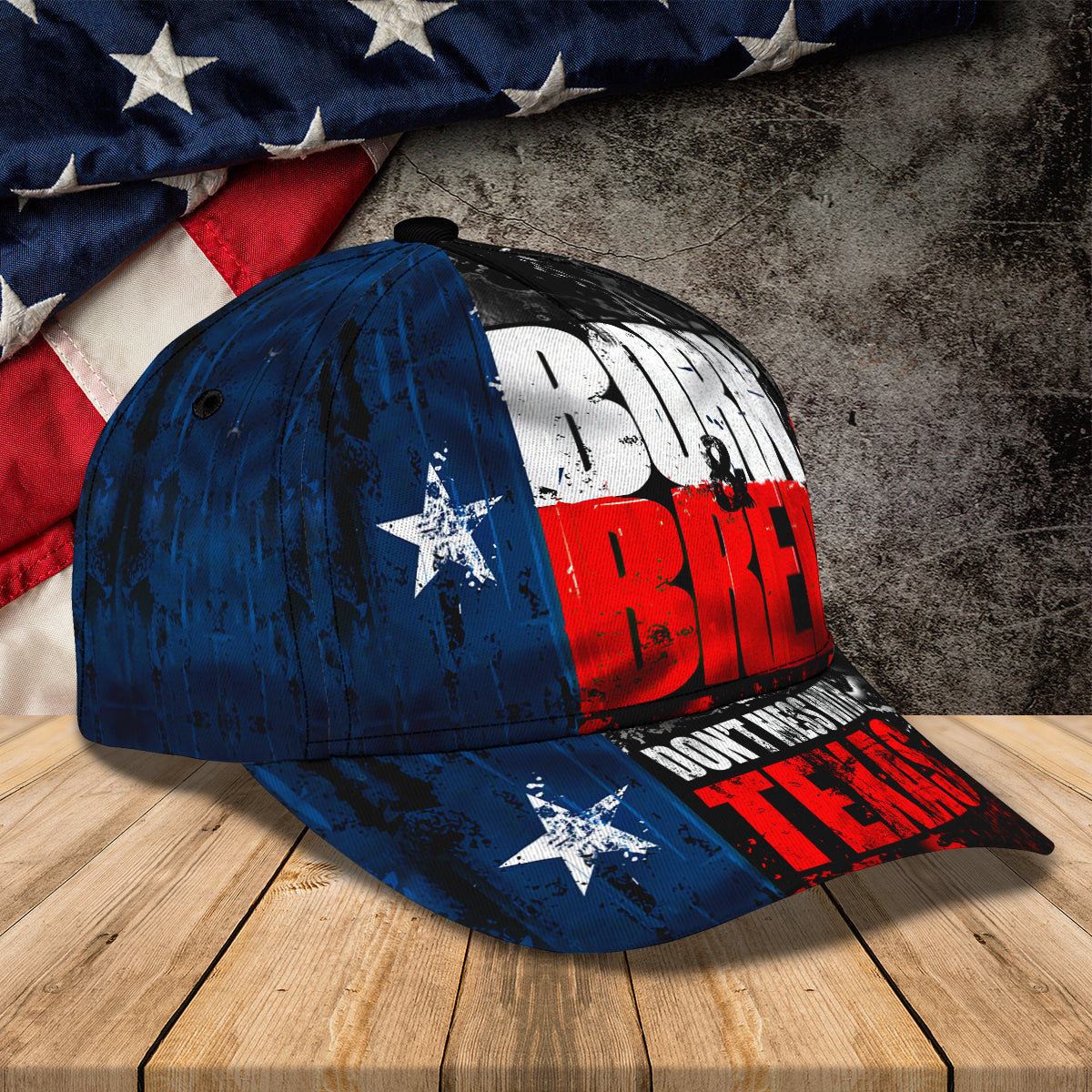 3D Classic Cap Texas Born & Bred Classic Cap 481 Lasfour CA2074