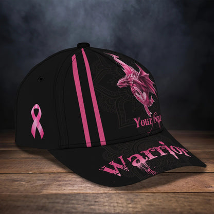 Custom Breast Cancer Worrior Cap Hat, Gift For A Breast Cancer Awareness Survivor CO1015