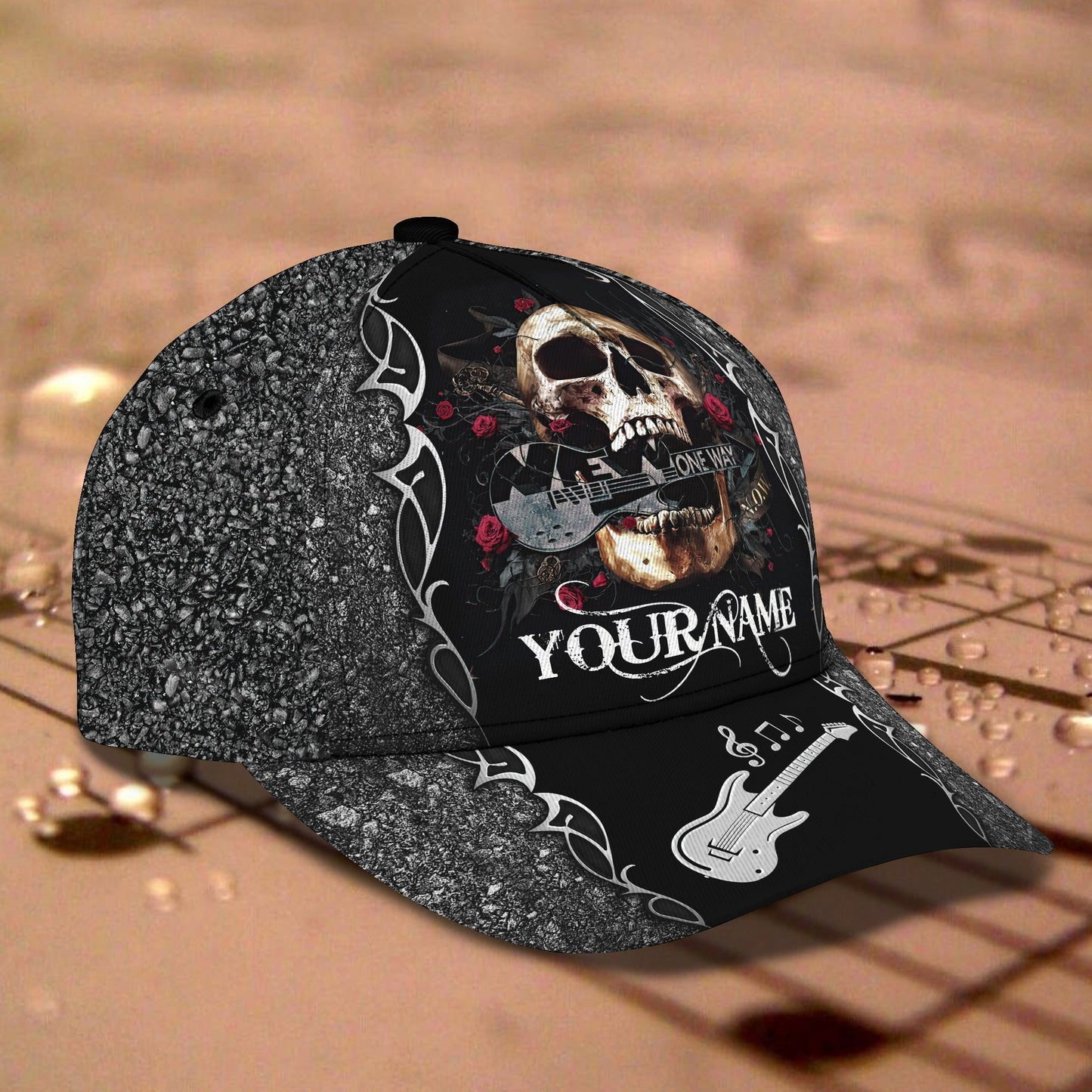 3D Classic Cap Guitar Classic Custom Name Classic Cap 184 Lasfour CA2237
