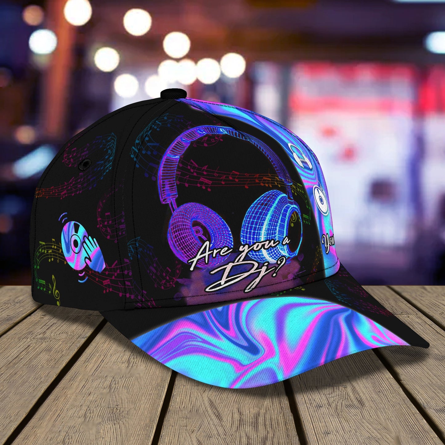 3D Classic Cap Dj 01 Personalized Name Cap Lasfour CA2245