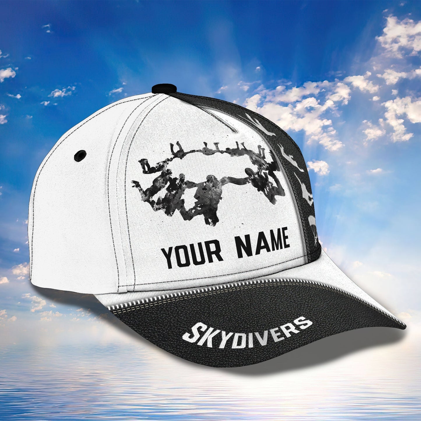 3D Classic Cap Love Skydivers Personalized Name Cap Lasfour CA0816