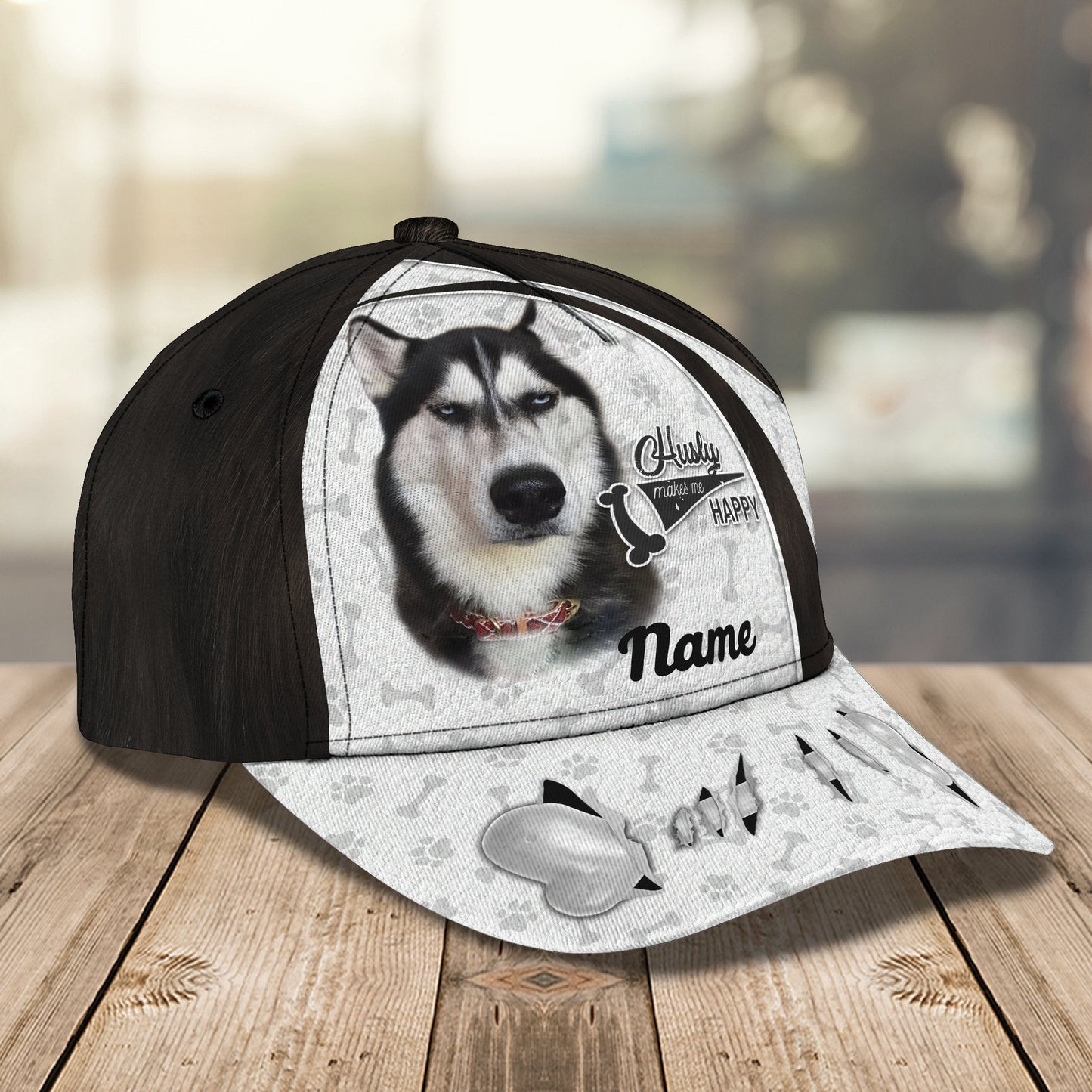 3D Classic Cap Husky Personalize Name Cap Lasfour CA2015