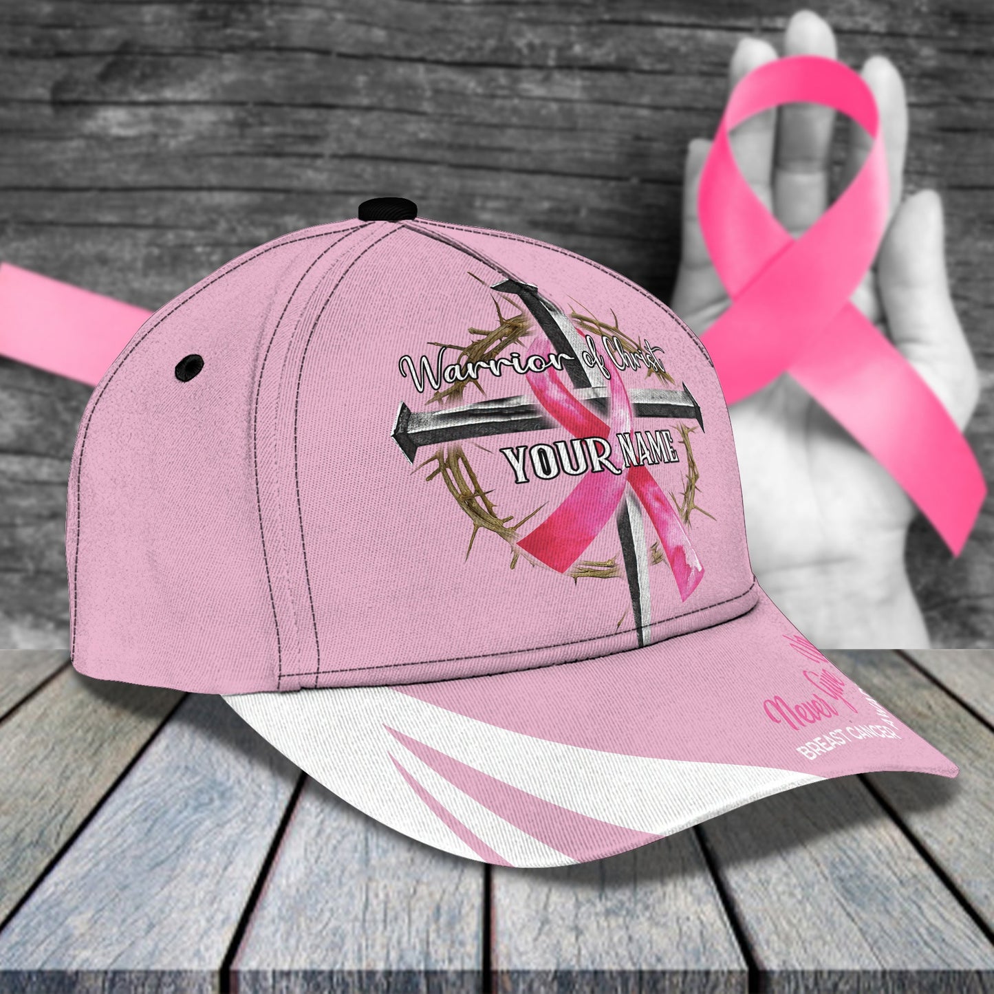 3D Classic Cap Warrior Of Christ Personalized Name Cap Lasfour CA1615