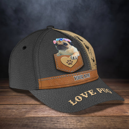 3D Classic Cap Super Pug 21 Custom Cap Lasfour CA0965