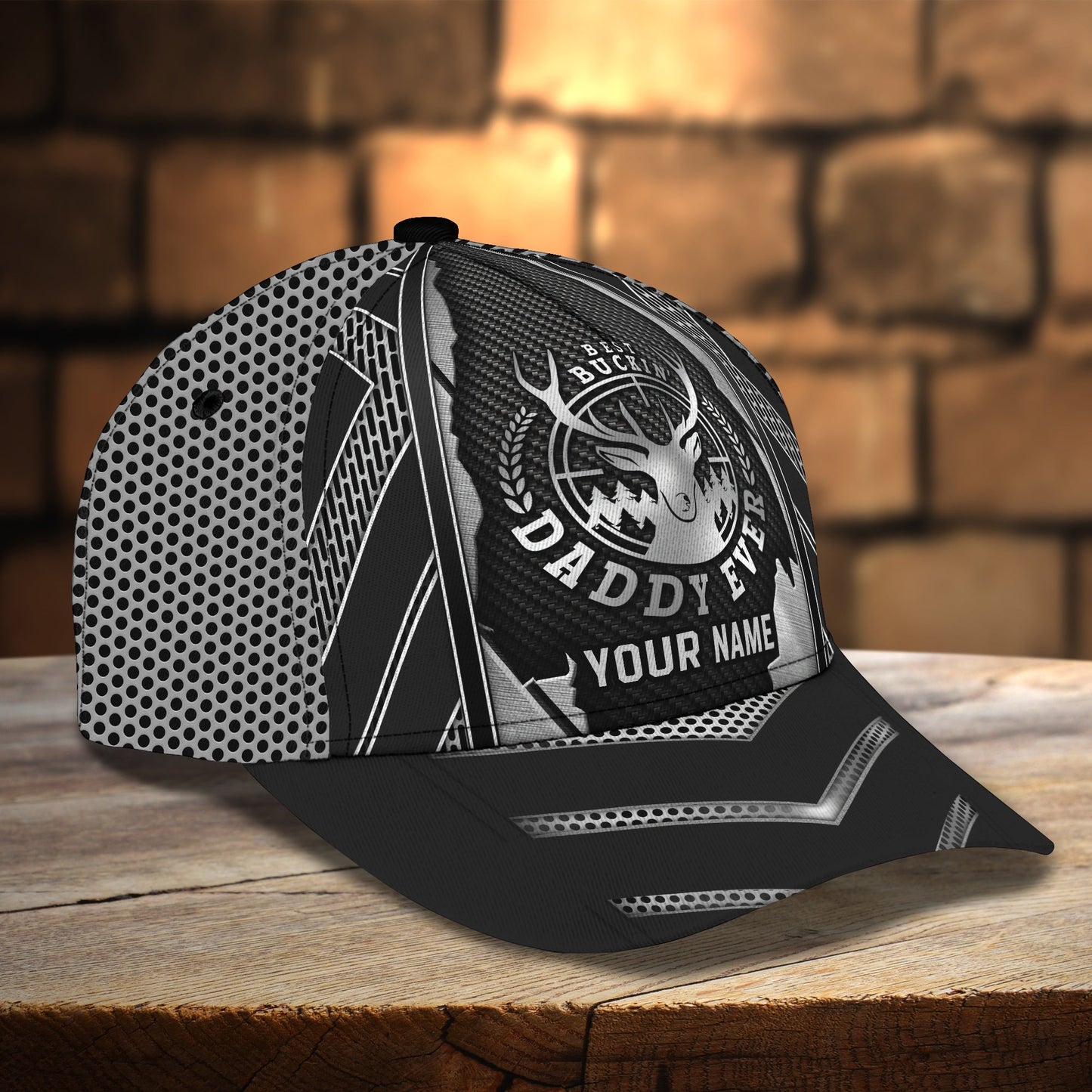 3D Classic Cap Best Buckin' Daddy Ever Personalized Name Cap Lasfour CA1627