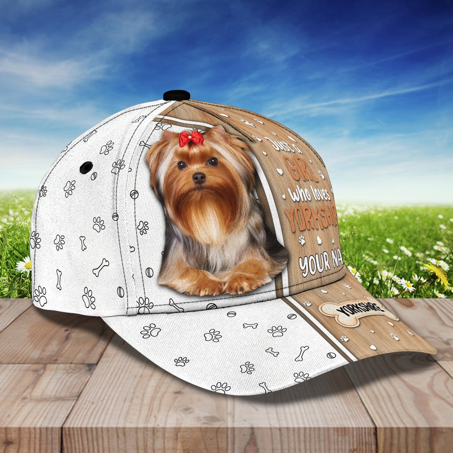 3D Classic Cap Love Yorkshire Personalized Name Cap Lasfour CA1576