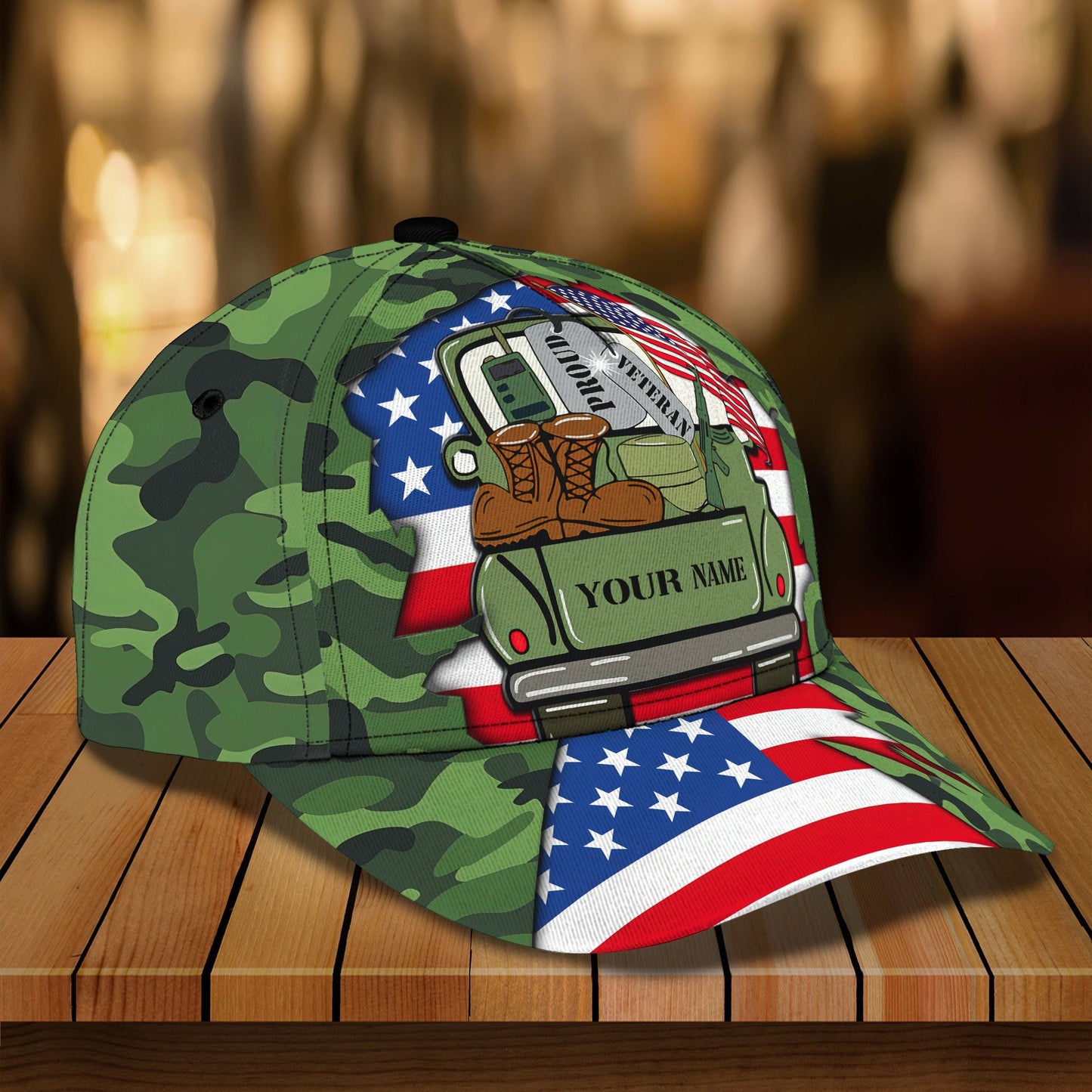 3D Classic Cap Customize Cap Veteran 056 Lasfour CA0893