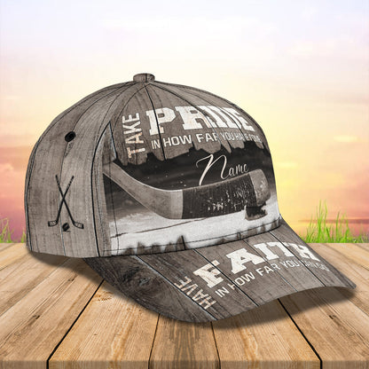 3D Classic Cap Take Pride In How Far You Have Comepersonalized Name Cap Lasfour CA1742