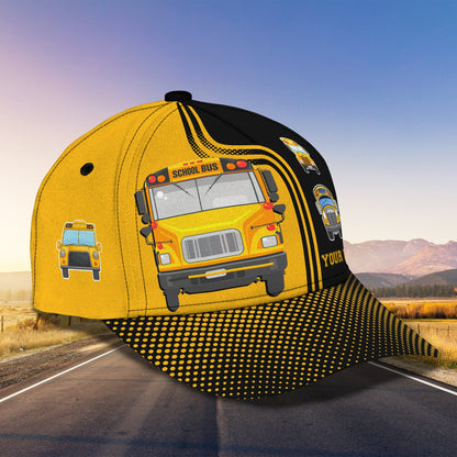 3D Classic Cap Bus Personalized Name Cap 95 Lasfour CA1295