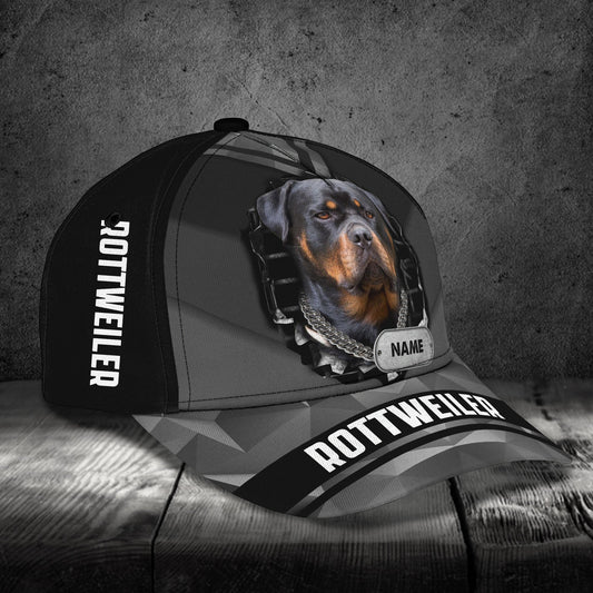 3D Classic Cap Rottweiler Personalized Name Cap 140 Lasfour CA1478