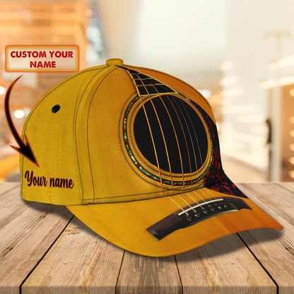 3D Classic Cap Guitar 3979 Personalized Name Cap Lasfour CA1600