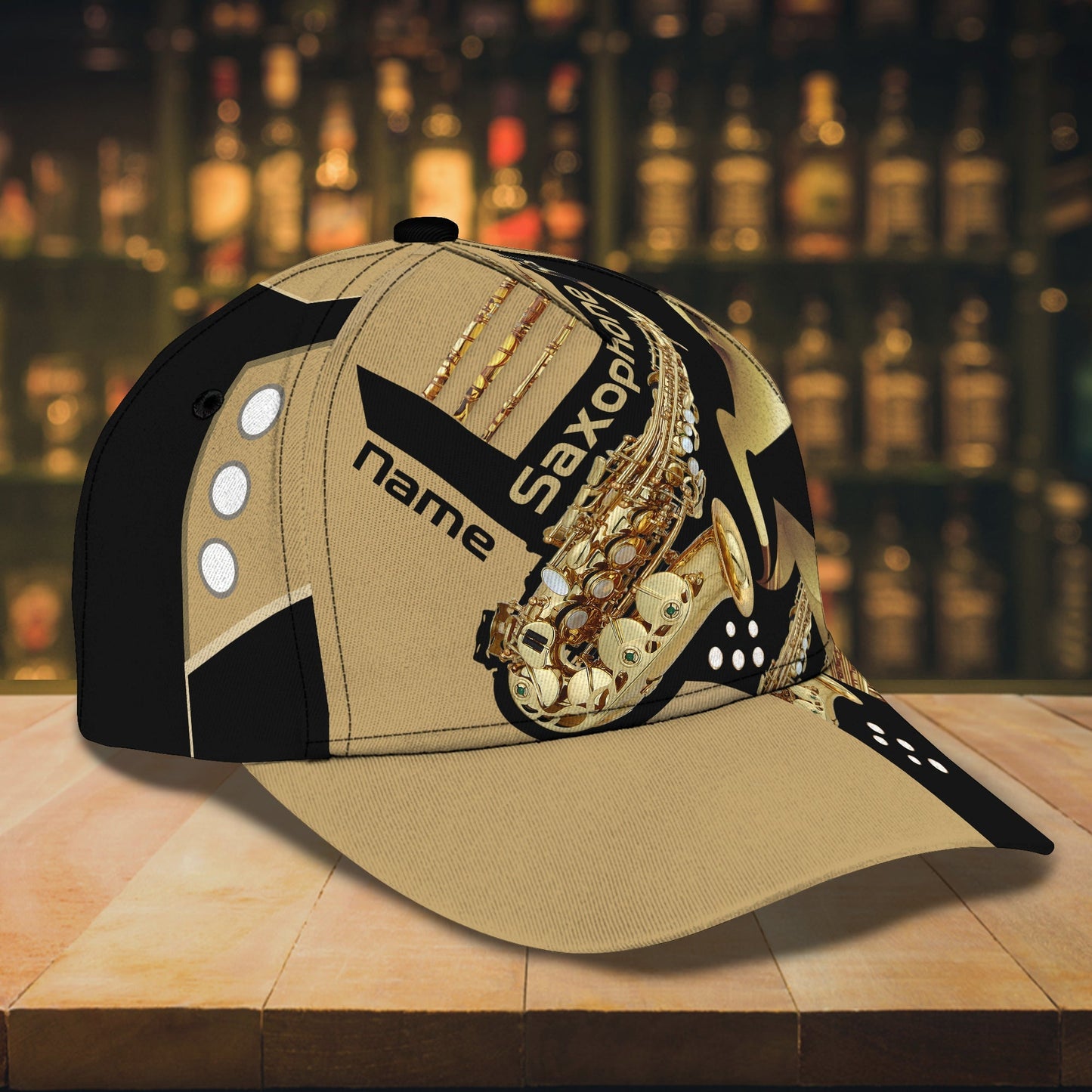 3D Classic Cap Saxophone Personalized Name Cap 70 Lasfour CA1170