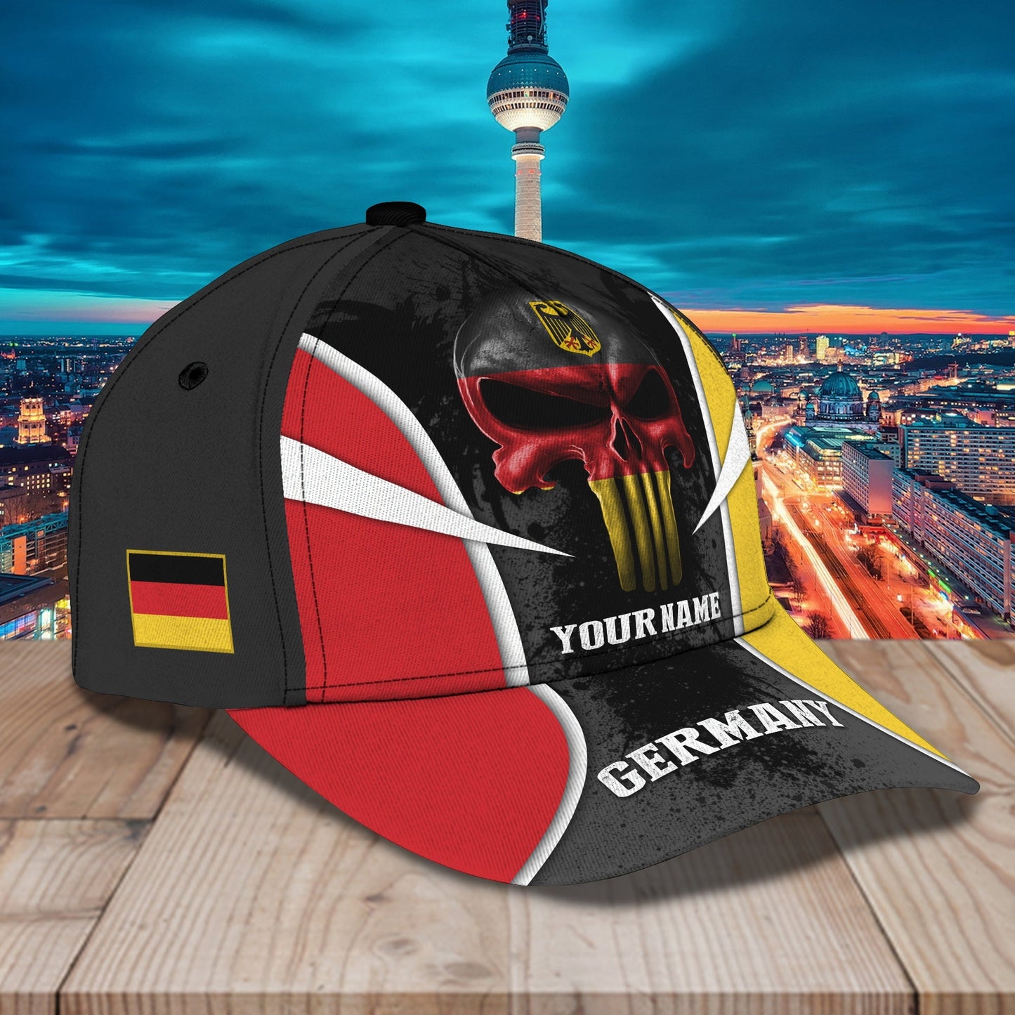 3D Classic Cap Germany Personalized Name Cap 01 Lasfour CA1484
