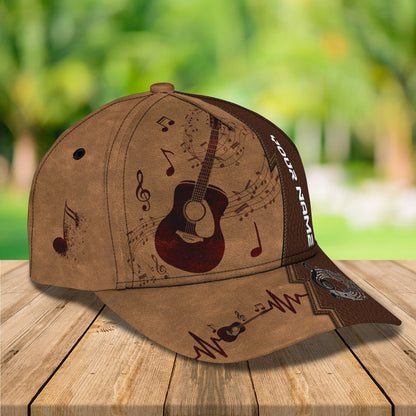 3D Classic Cap Guitar Personalized Name Cap 01 Lasfour CA2394