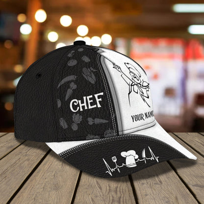 3D Classic Cap Chef 1 Personalized Name Cap Lasfour CA0853
