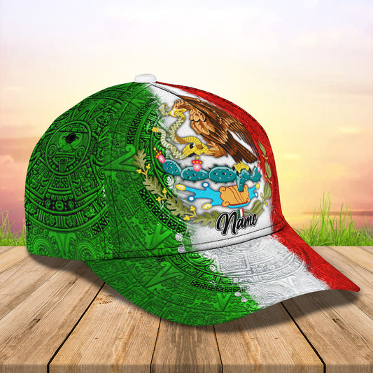 3D Classic Cap Mexico Pride Personalized Name Cap Lasfour CA1131