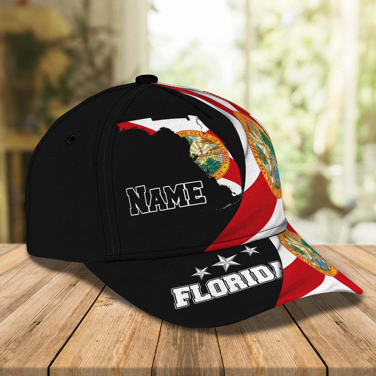 3D Classic Cap My Florida 4 Personalized Name Cap nama262 Lasfour CA1562