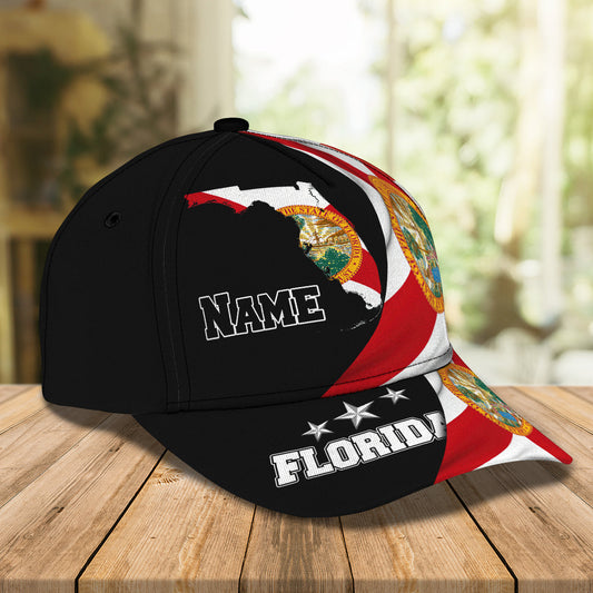 3D Classic Cap My Florida 4 Personalized Name Cap nama262 Lasfour CA1562
