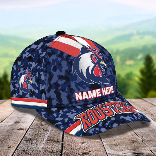 3D Classic Cap Sydney Roosters Personalized Name Cap Lasfour CA1750