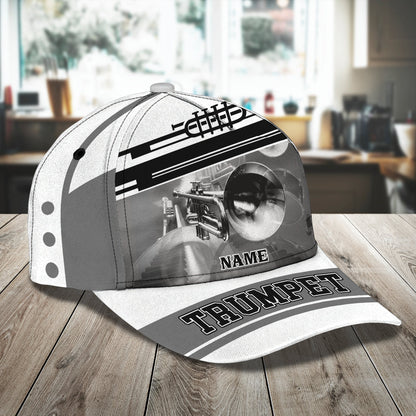 3D Classic Cap Trumpet Personalized Name Cap 407 Lasfour CA1177