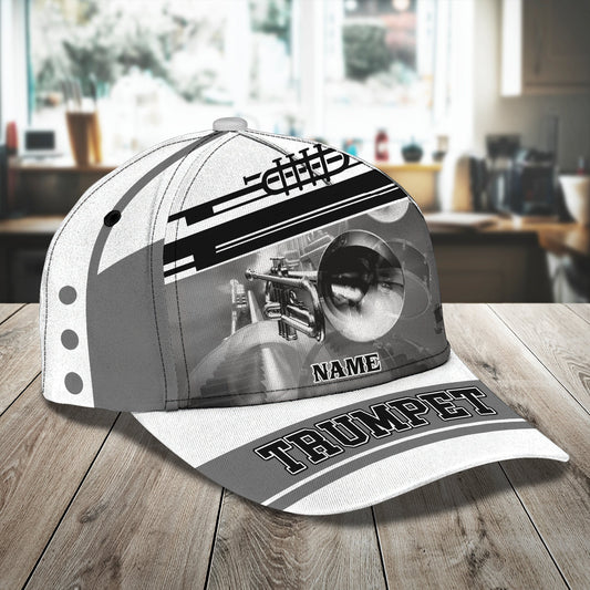 3D Classic Cap Trumpet Personalized Name Cap 407 Lasfour CA1177