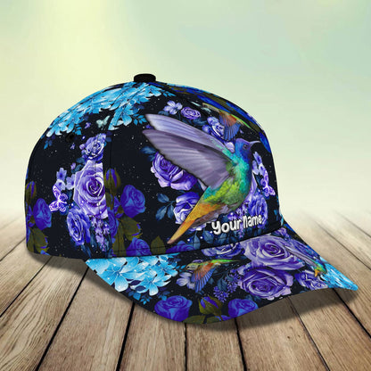 3D Classic Cap Hummingbird 1 Personalized Name Cap Lasfour CA0031