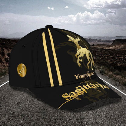 3D Classic Cap Sagittarius Personalized Name Cap Lasfour CA1819