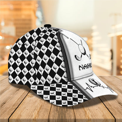 3D Classic Cap Golf Personalized Name Cap 05 Lasfour CA0896