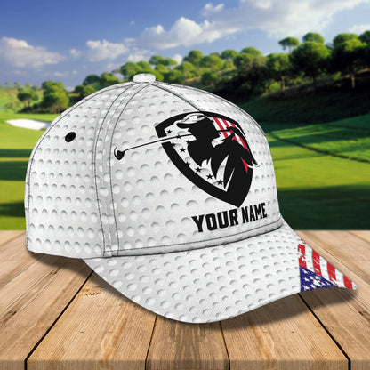 3D Classic Cap Golf Personalized Name Cap 80 Lasfour CA1731