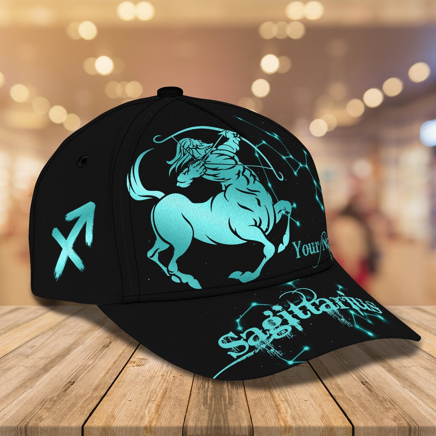 3D Classic Cap Sagittarius Personalized Name Cap Lasfour CA1645