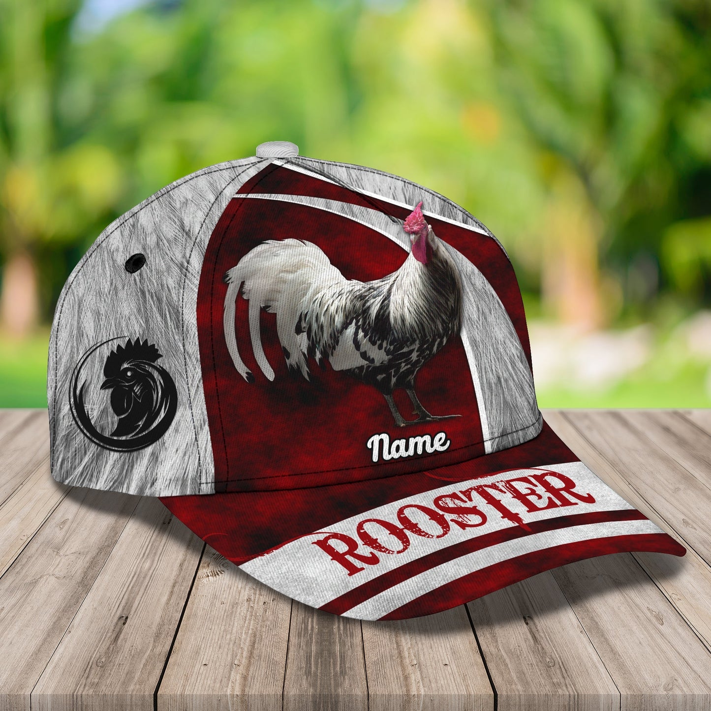 3D Classic Cap Rooster 03 Personalize Name Cap Lasfour CA2442