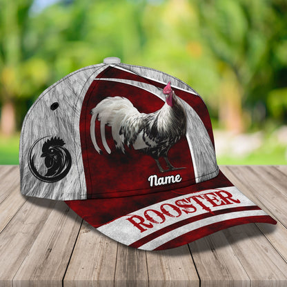 3D Classic Cap Rooster 03 Personalize Name Cap Lasfour CA2442